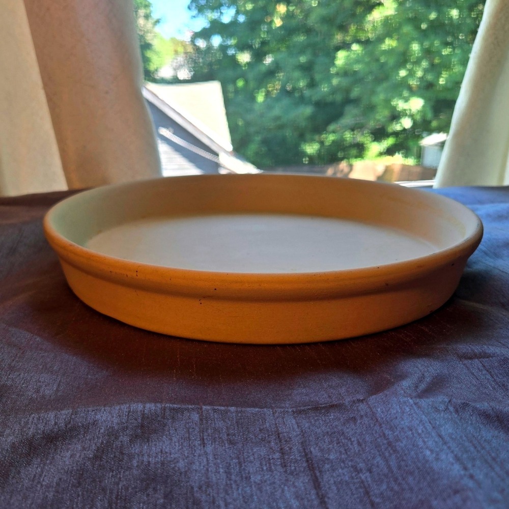 Vintage Pampered Chef Family Heritage Stoneware Deep Dish Pie Plate 11" 044 USA